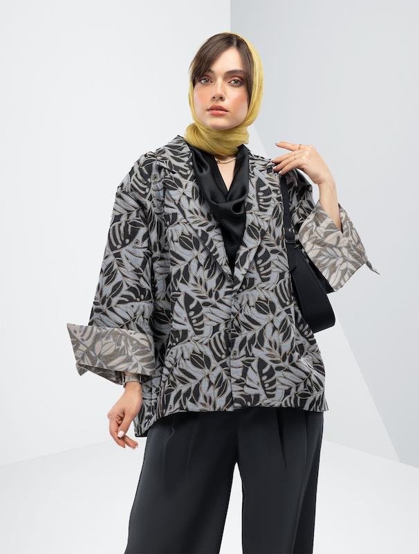 کت زنانه هوکانی کد 5027231 طوسی تیره