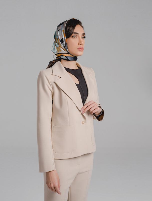 کت زنانه هوکانی کد 5013827 کرم روشن