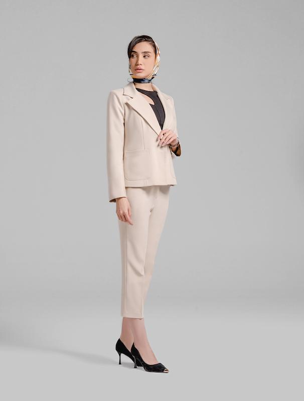 کت زنانه هوکانی کد 5013827 کرم روشن