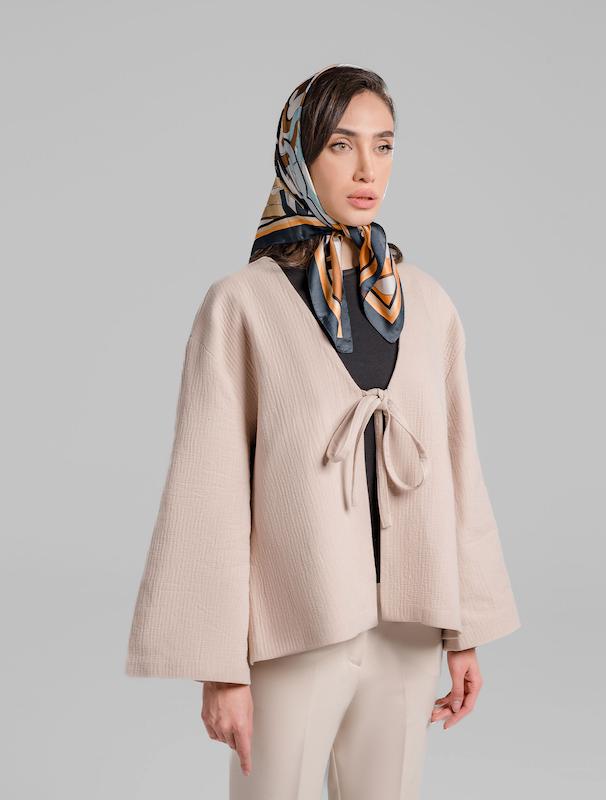 کت زنانه هوکانی کد 5011927 کرم روشن