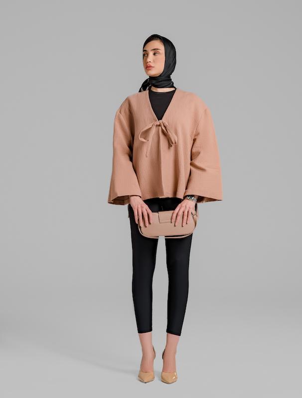 کت زنانه هوکانی کد 5011928 کرم تیره