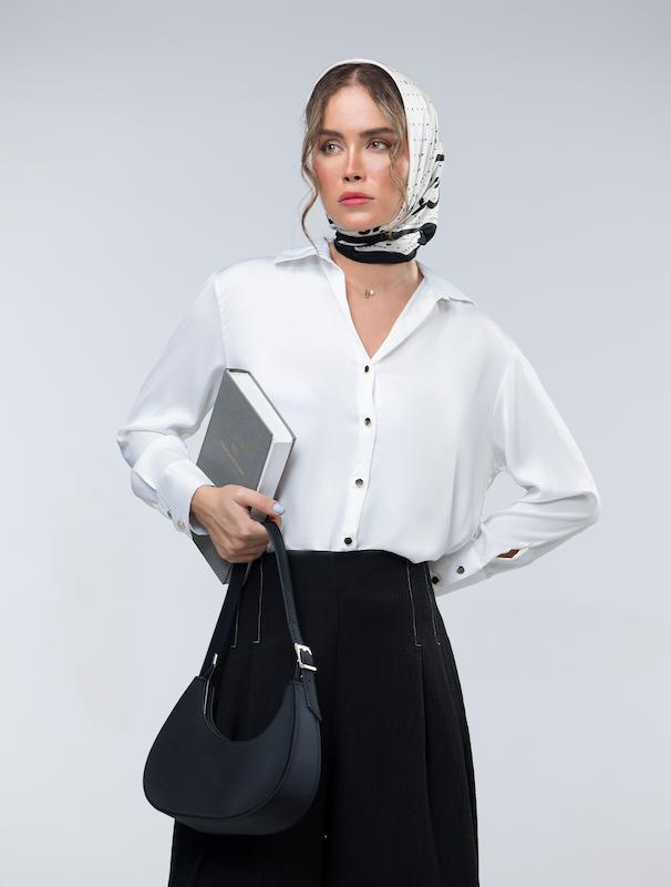 شومیز زنانه هوکانی کد 5023802 سفید