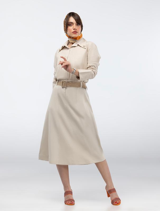 شومیز زنانه هوکانی کد 5018027 کرم روشن 