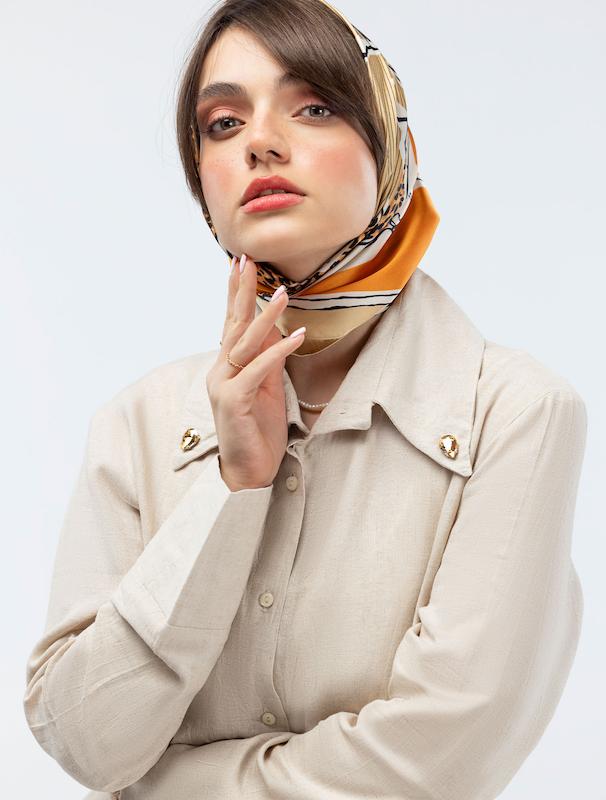 شومیز زنانه هوکانی کد 5018027 کرم روشن 