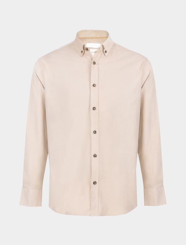 پیراهن مردانه هوکانی کد 1058427 کرم روشن