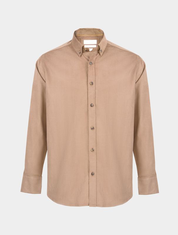 پیراهن مردانه هوکانی کد 1058428 کرم تیره