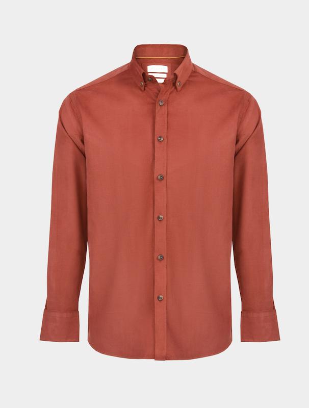 پیراهن مردانه هوکانی کد 1058449 آجری