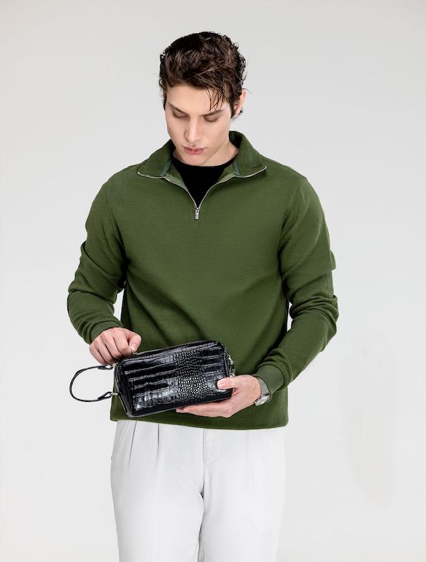 بلوز مردانه هوکانی کد 1071013 سبز تیره