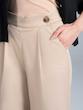 شلوار کتان زنانه هوکانی کد 5020127 کرم روشن