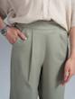 شلوار کتان زنانه هوکانی کد 5020112 سبز روشن