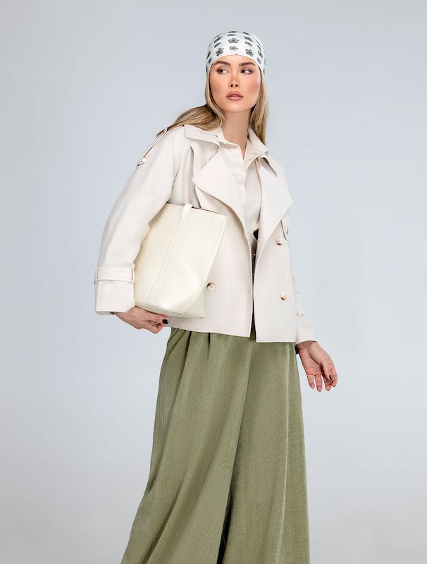 بارانی زنانه هوکانی کد 5036945 استخوانی