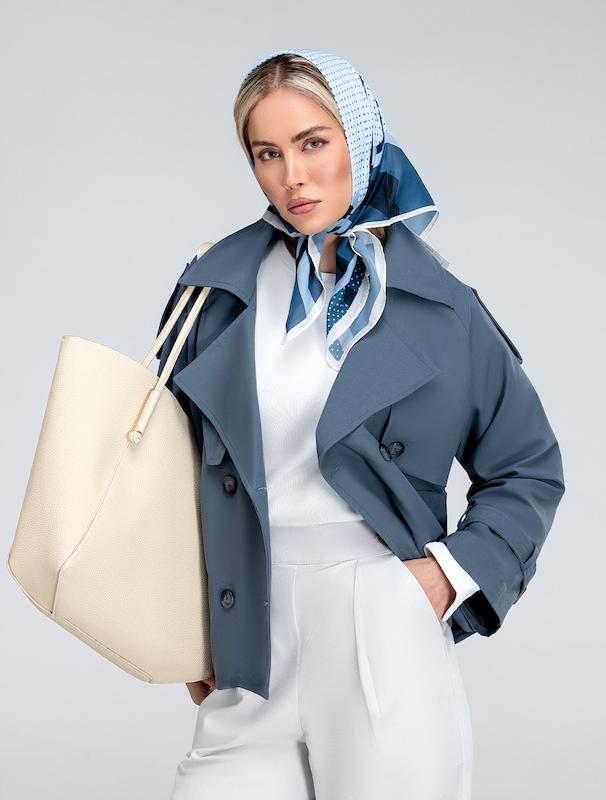 بارانی زنانه هوکانی کد 5036931 طوسی تیره