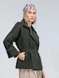 بارانی زنانه هوکانی کد 5037013 سبز تیره