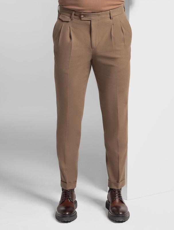 شلوار پارچه ای مردانه هوکانی کد 1060232 قهوه ای روشن