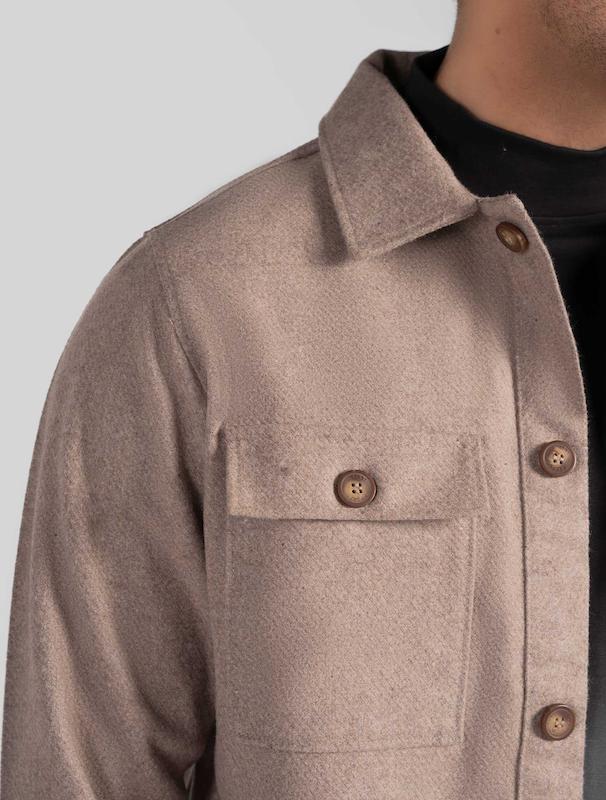 ژاکت مردانه هوکانی کد 1059628 کرم تیره