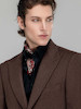 کت پشمی مردانه هوکانی کد 1071533 قهوه ای تیره