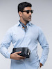 پیراهن مردانه هوکانی کد 1070116 آبی روشن