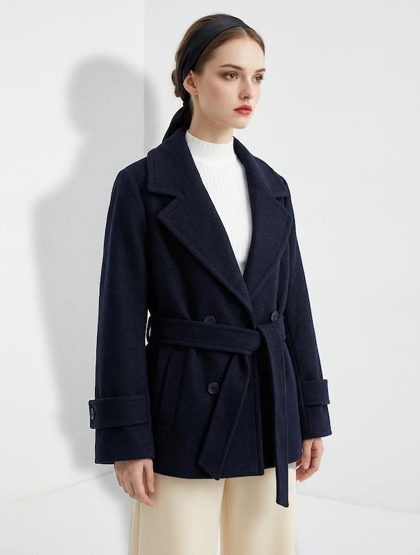 پالتو زنانه هوکانی کد 5048304 سرمه ای 