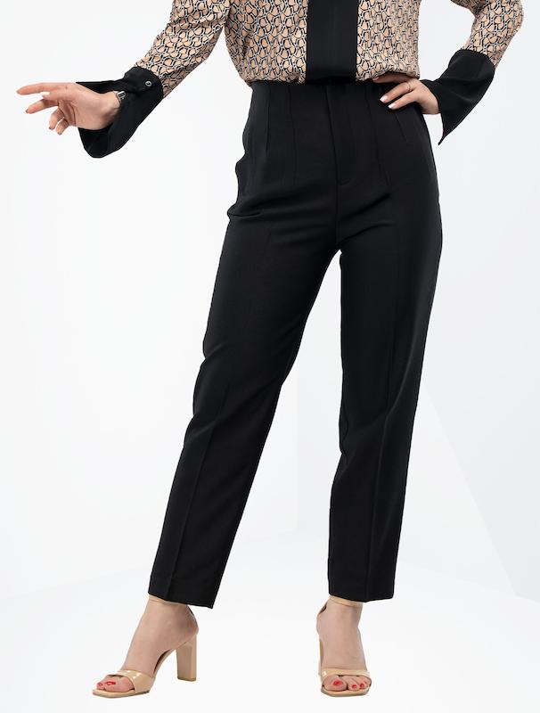 شلوار پارچه ای زنانه هوکانی کد 5021401 مشکی