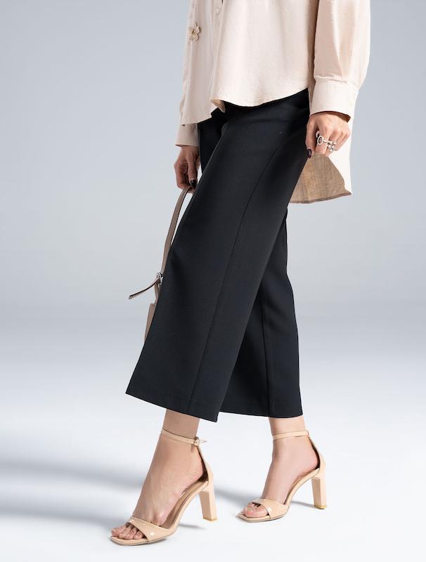 شلوار پارچه ای زنانه هوکانی کد 5021001 مشکی