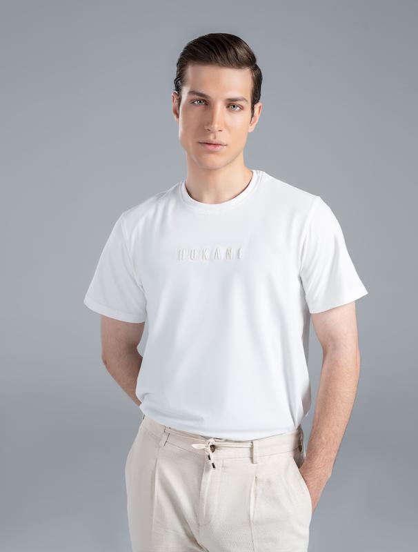 تیشرت مردانه هوکانی کد 1065602 سفید