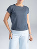 تیشرت زنانه هوکانی کد 5020604 سرمه ای