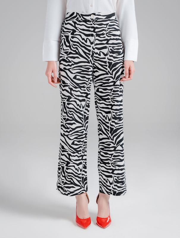 شلوار پارچه ای زنانه هوکانی کد 5017701 مشکی