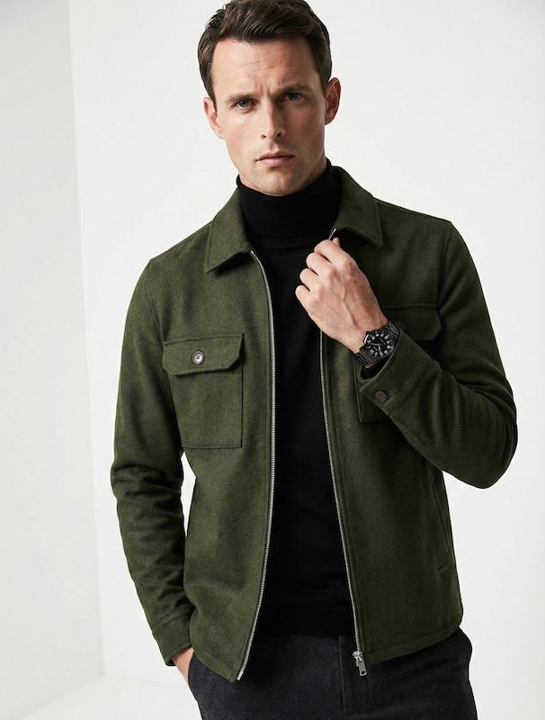 شکت مردانه هوکانی کد 1071313 سبز تیره