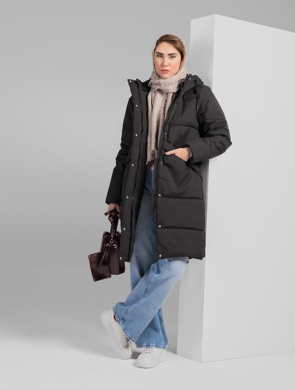 کاپشن OVER زنانه هوکانی کد 5011801 مشکی