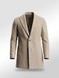 پالتو مردانه هوکانی کد 1058127 کرم روشن