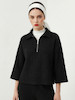 بلوز بافت زنانه هوکانی کد 5048601 مشکی