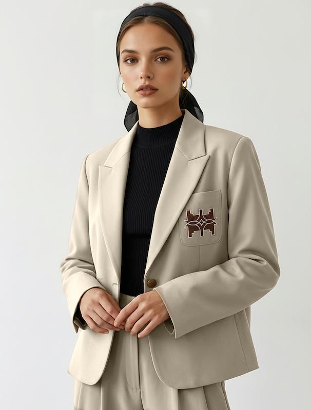 کت زنانه هوکانی کد 5057827 کرم روشن