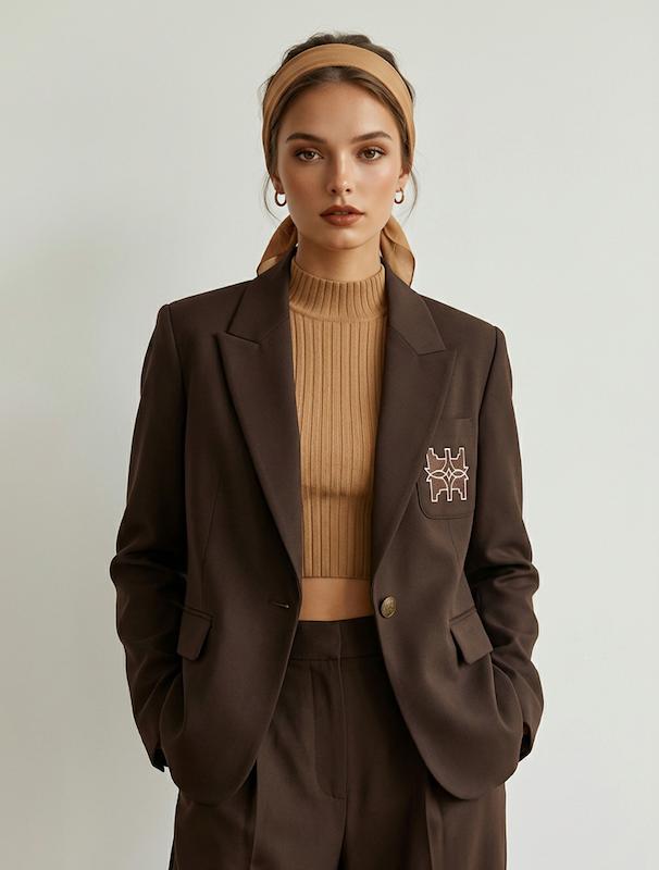 کت زنانه هوکانی کد 5057833 قهوه ای تیره