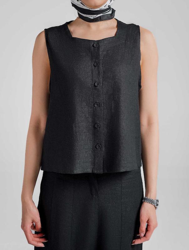 تاپ زنانه هوکانی کد 5018601 مشکی