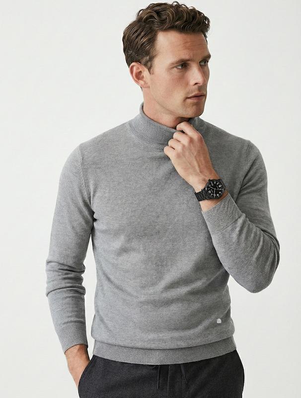 بافت مردانه هوکانی کد 1058630 طوسی روشن