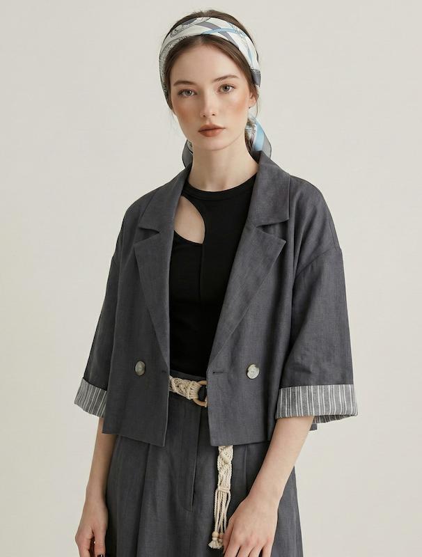 کت زنانه هوکانی کد 5043106 ذغالی