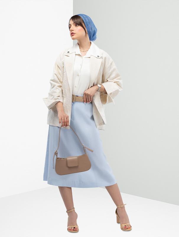 دامن زنانه هوکانی کد 5017616 آبی روشن