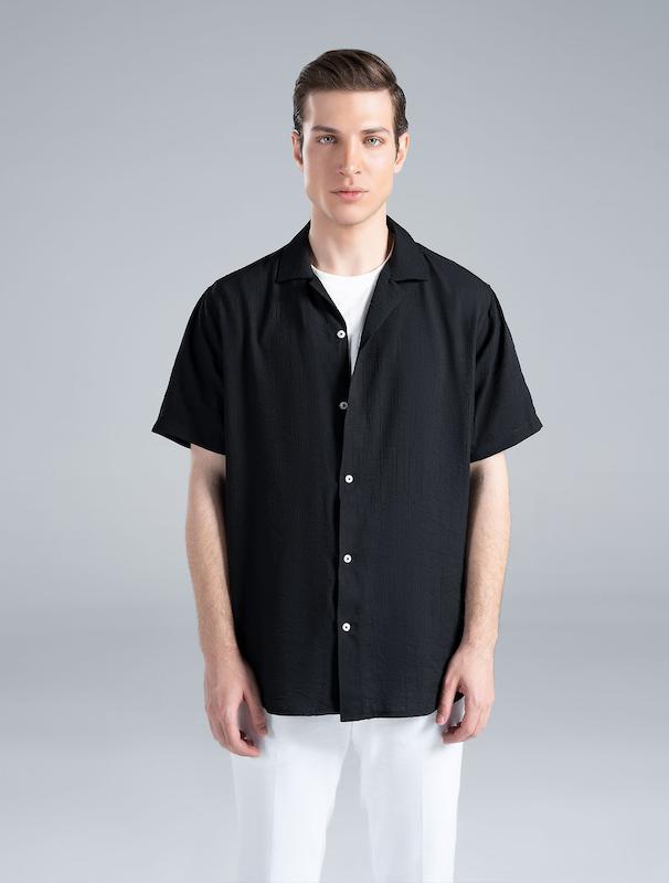 پیراهن مردانه هوکانی کد 1063201 مشکی