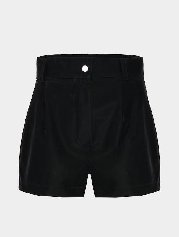 شلوارک چرم زنانه هوکانی کد 5012601 مشکی