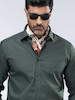 پیراهن مردانه هوکانی کد 1069713 سبز تیره