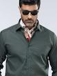 پیراهن مردانه هوکانی کد 1069713 سبز تیره