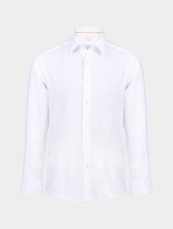 پیراهن مردانه هوکانی کد 1060102 سفید