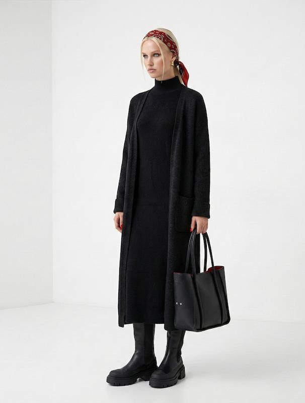 رویه بافت زنانه هوکانی کد 5052301 مشکی