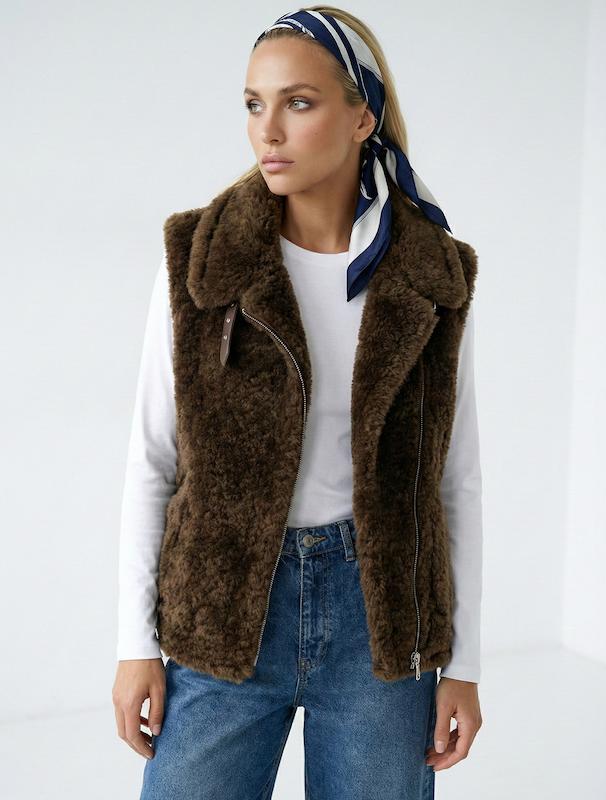 وست تدی زنانه هوکانی کد 5049733 قهوه ای تیره