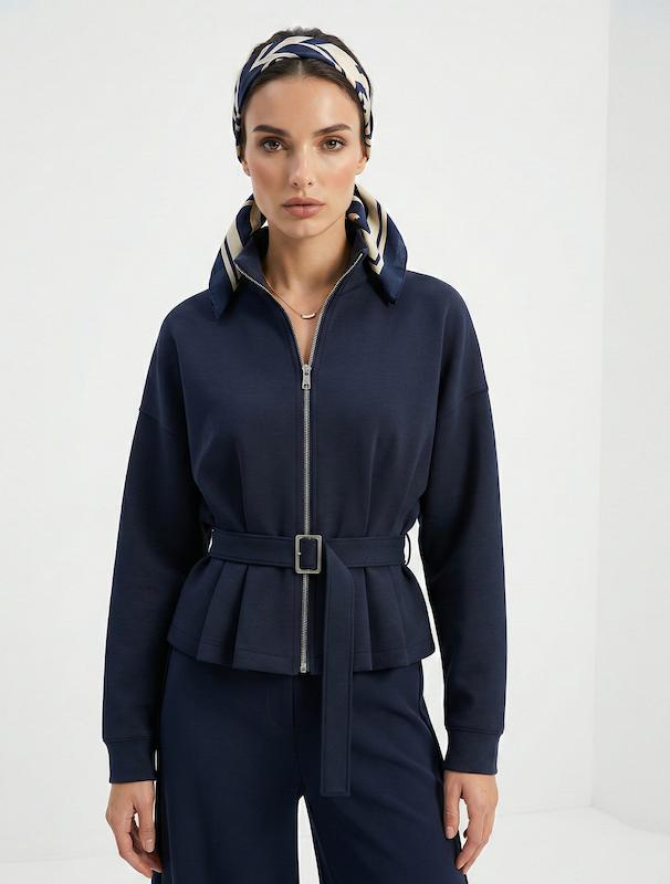 سوئیشرت زنانه هوکانی کد 5057304 سرمه ای