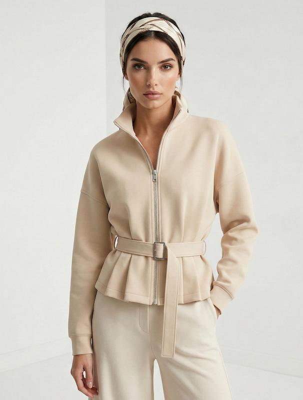 سوئیشرت زنانه هوکانی کد 5057327 کرم روشن