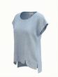 تیشرت زنانه هوکانی کد 5024016 آبی روشن