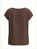 تیشرت زنانه هوکانی کد 5024033 قهوه ای تیره
