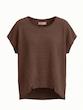 تیشرت زنانه هوکانی کد 5024033 قهوه ای تیره