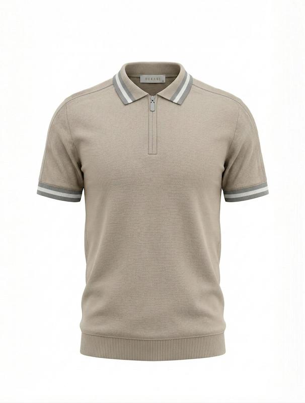 پلوشرت مردانه هوکانی کد 1074227 کرم روشن